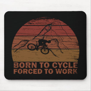 mountain biking lovers mouse pad