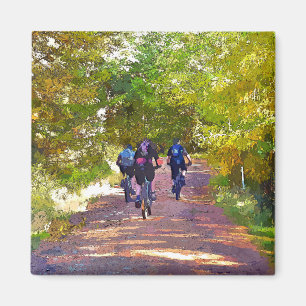 MOUNTAIN BIKING MAGNET