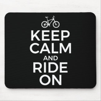 Mountain Biking, Mountain Biker, Keep Calm And Rid Mouse Pad