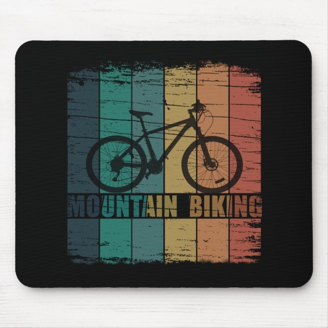 Mountain biking mountainbike mouse pad (Front)