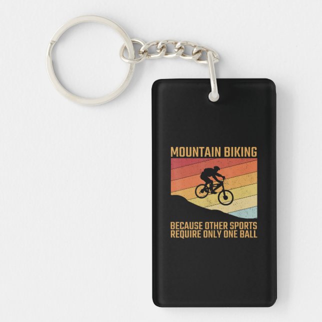 mountain biking mountainbike mtb offroad key ring (Front)