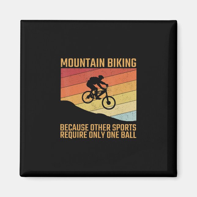 mountain biking mountainbike mtb offroad magnet (Front)