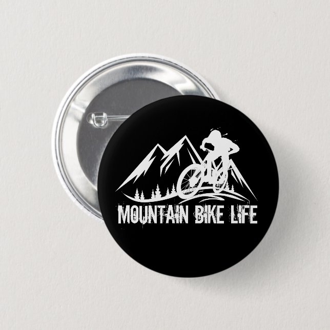 Mountain biking Mtb 6 Cm Round Badge (Front & Back)