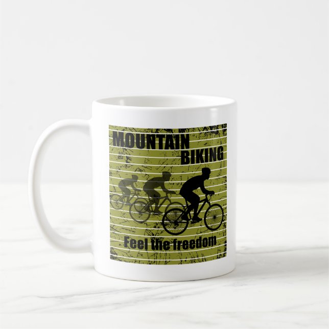 Mountain biking MTB Coffee Mug (Left)