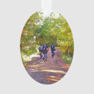 MOUNTAIN BIKING ORNAMENT