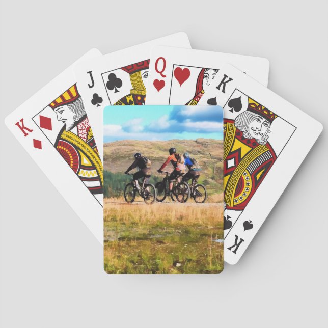 MOUNTAIN BIKING  PLAYING CARDS (Back)