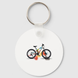 Mountain Biking Portrait Outdoor Sports  Key Ring