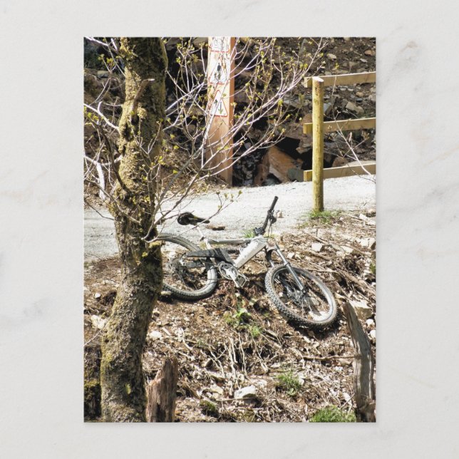 MOUNTAIN BIKING POSTCARD (Front)