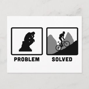 Mountain Biking Postcard