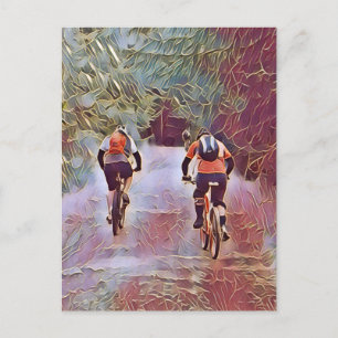 MOUNTAIN BIKING POSTCARD