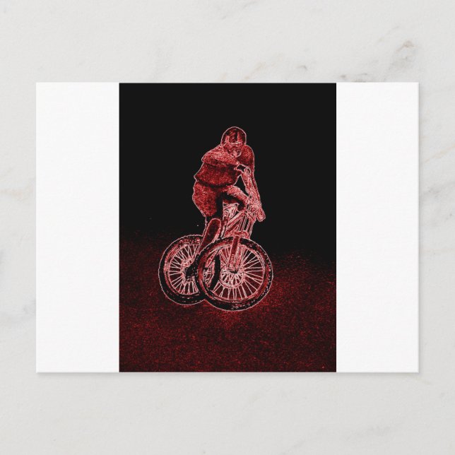 Mountain Biking Postcard (Front)