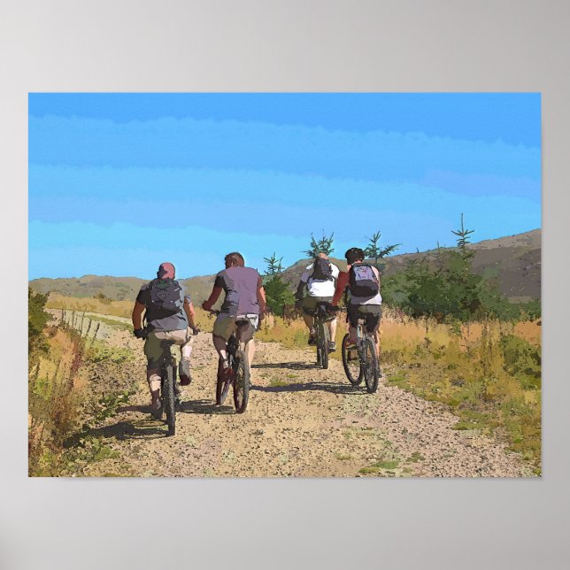MOUNTAIN BIKING POSTER (Front)