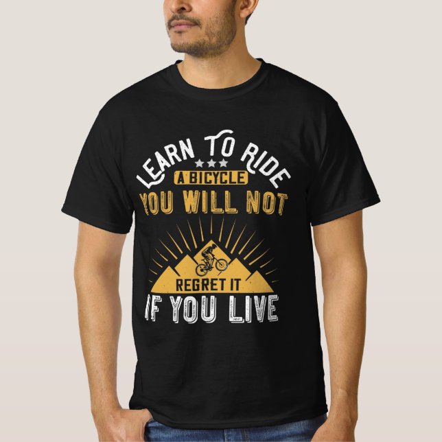 Mountain Biking Quotes Gift T-Shirt (Front)