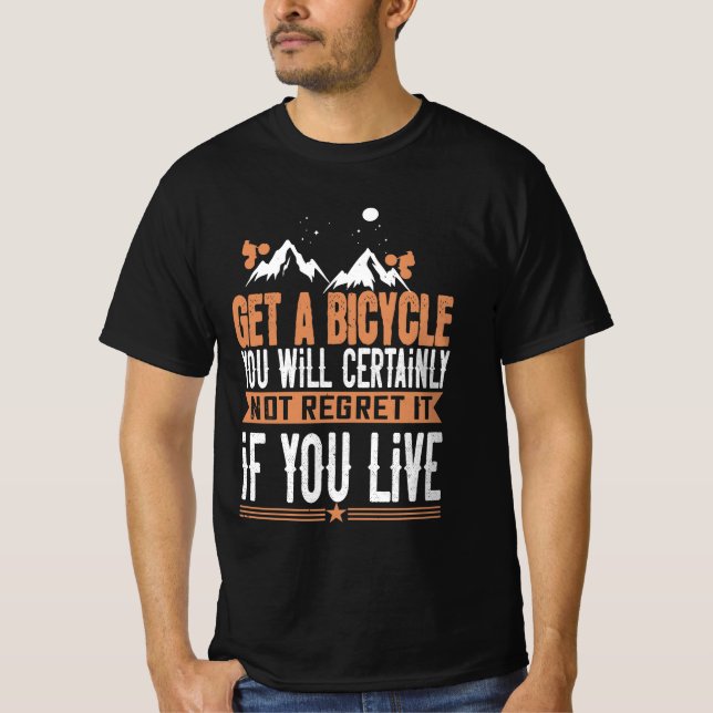 Mountain Biking Quotes Gift T-Shirt (Front)
