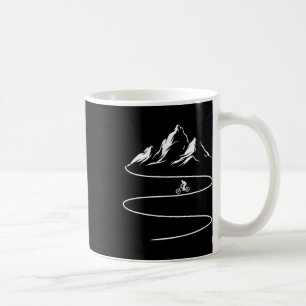 Mountain Biking Scenic Climb Winding Trail Adventu Coffee Mug