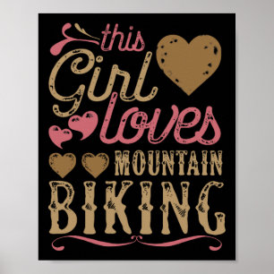 Mountain Biking Shirt - Mountain Bike Tee Gift Poster