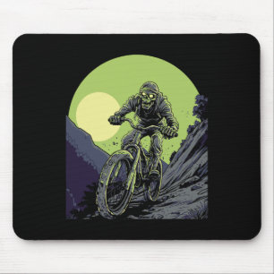 Mountain Biking Skeleton Monster Awesome Comic Ill Mouse Pad