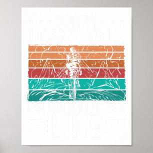 Mountain Biking Sorry I Missed Your Call Mtb Mount Poster