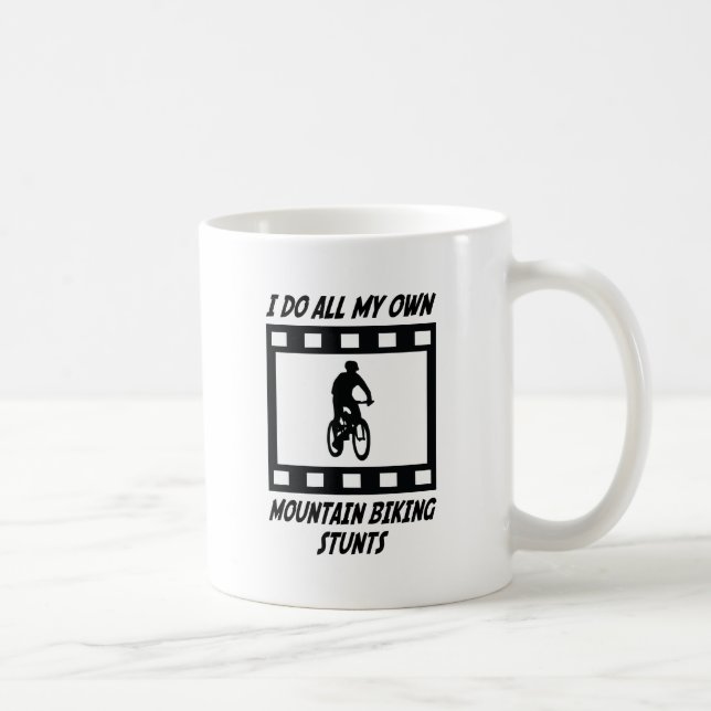Mountain Biking Stunts Coffee Mug (Right)