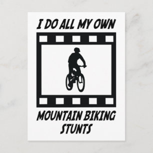 Mountain Biking Stunts Postcard