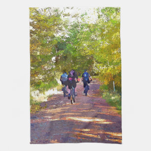 MOUNTAIN BIKING TEA TOWEL