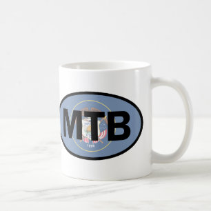 Mountain Biking Utah Flag Coffee Mug