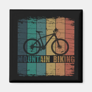 Mountain biking vintage magnet