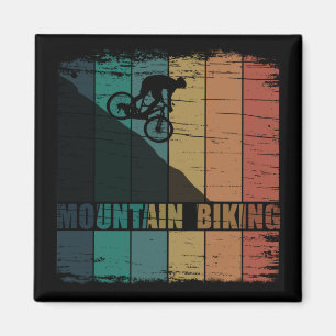 Mountain biking vintage magnet