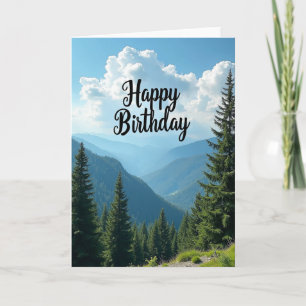 Mountain Birthday View Card