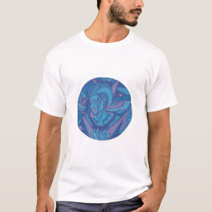 Mountain Blue Wise Afro King T- T-Shirt