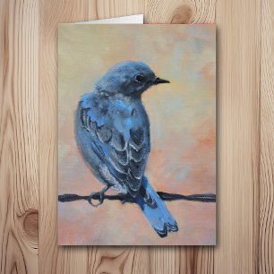 Mountain Bluebird Fine Art All Occasion Card