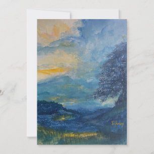 Mountain Blues \Flat Note Card