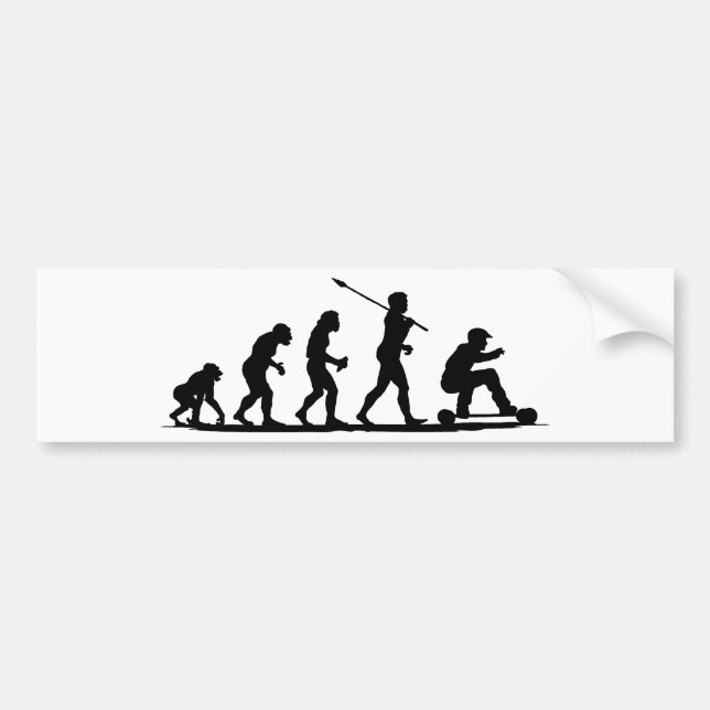 Mountain Boarding Bumper Sticker (Front)