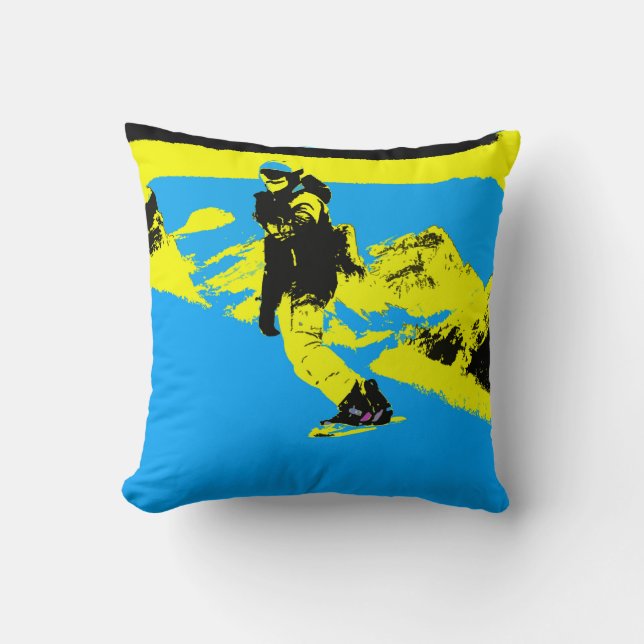 Mountain Boarding - Snowboarder  Cushion (Front)