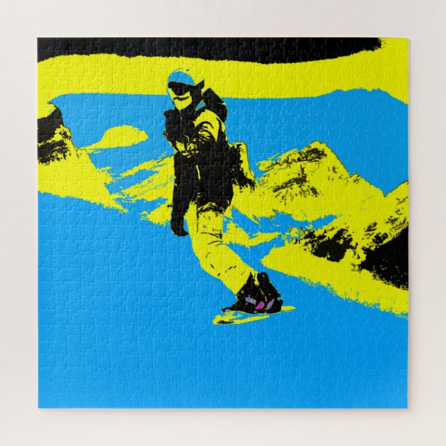 Mountain Boarding - Snowboarder   Jigsaw Puzzle (Vertical)