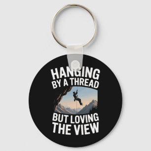 Mountain Bouldering Funny Rock Climbing  Key Ring