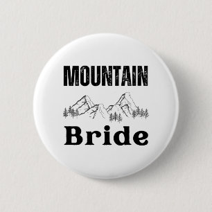 Mountain Bride Hiking Outdoor Bachelorette Party C 6 Cm Round Badge