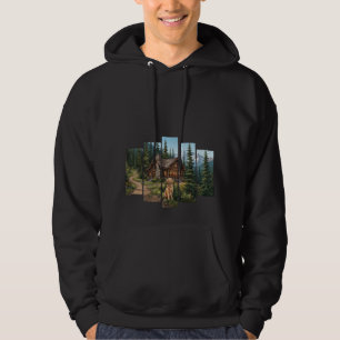 Mountain Cabin Dog Lover Hoodie