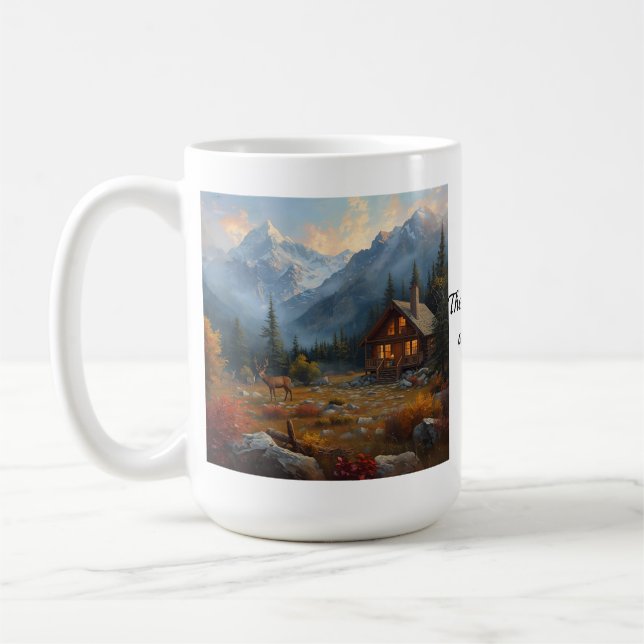 Mountain Cabin Mug (Left)