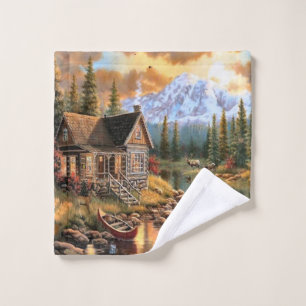 "Mountain Cabin" Towel Set