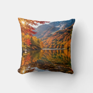 Mountain Calm in Fall Cushion