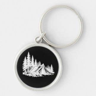 Mountain Camping Adventure Nature Key Ring