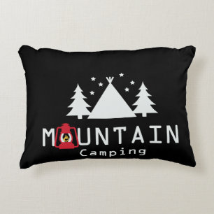 Mountain Camping Decorative Cushion