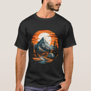 Mountain Camping Hiking Outdoor Nature Forest Mens T-Shirt