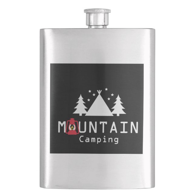 mountain camping hip flask (Front)