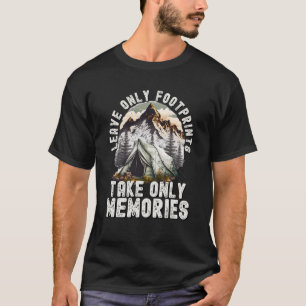 Mountain Camping Leave only footprints T-Shirt