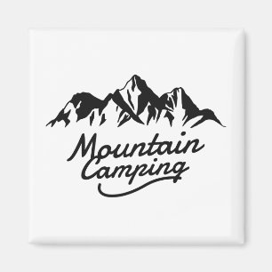 Mountain Camping Magnet