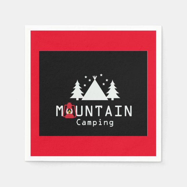 mountain camping napkin (Front)