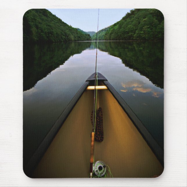 Mountain Canoe Fishing Mouse Pad (Front)