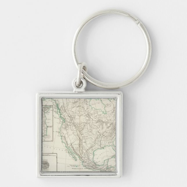 Mountain chains in North America Key Ring (Front)
